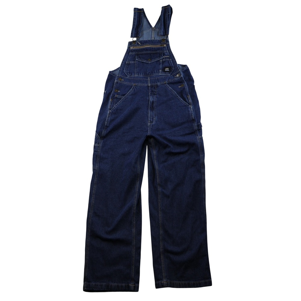 Berne Mens 40x32 Bib Overalls Blue Denim Unlined Workwear B910SWD NWT